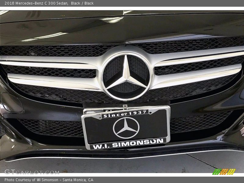 Black / Black 2018 Mercedes-Benz C 300 Sedan