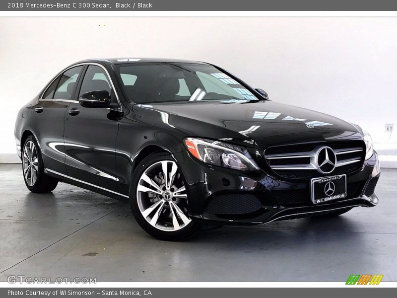 Black / Black 2018 Mercedes-Benz C 300 Sedan