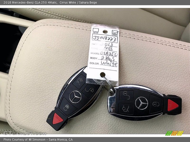 Cirrus White / Sahara Beige 2018 Mercedes-Benz GLA 250 4Matic