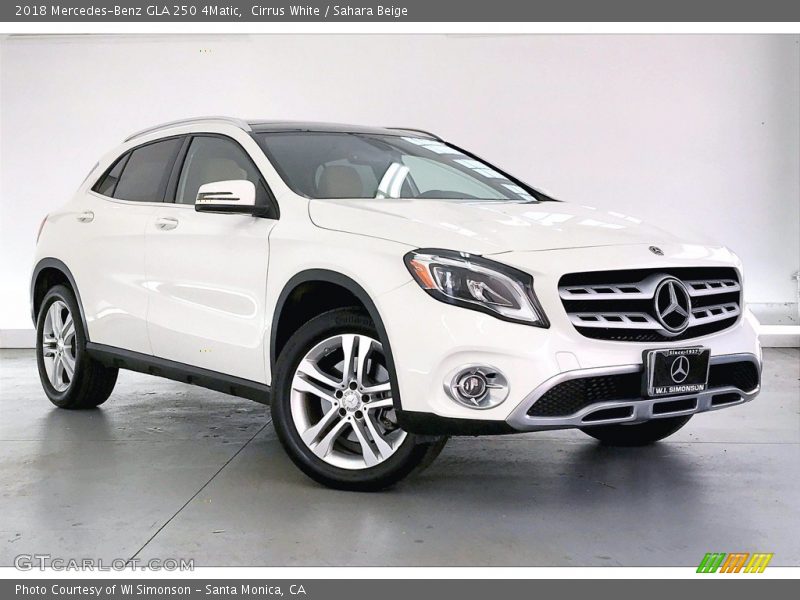 Cirrus White / Sahara Beige 2018 Mercedes-Benz GLA 250 4Matic