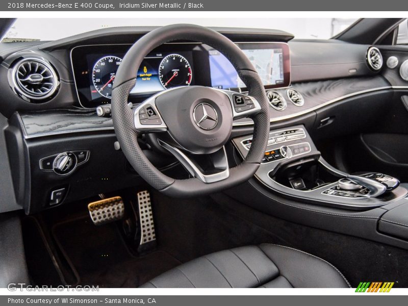 Iridium Silver Metallic / Black 2018 Mercedes-Benz E 400 Coupe