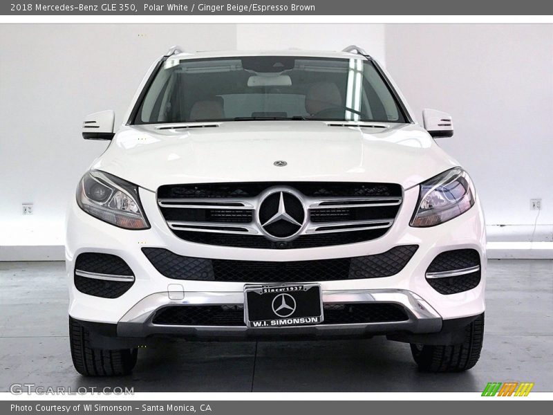 Polar White / Ginger Beige/Espresso Brown 2018 Mercedes-Benz GLE 350