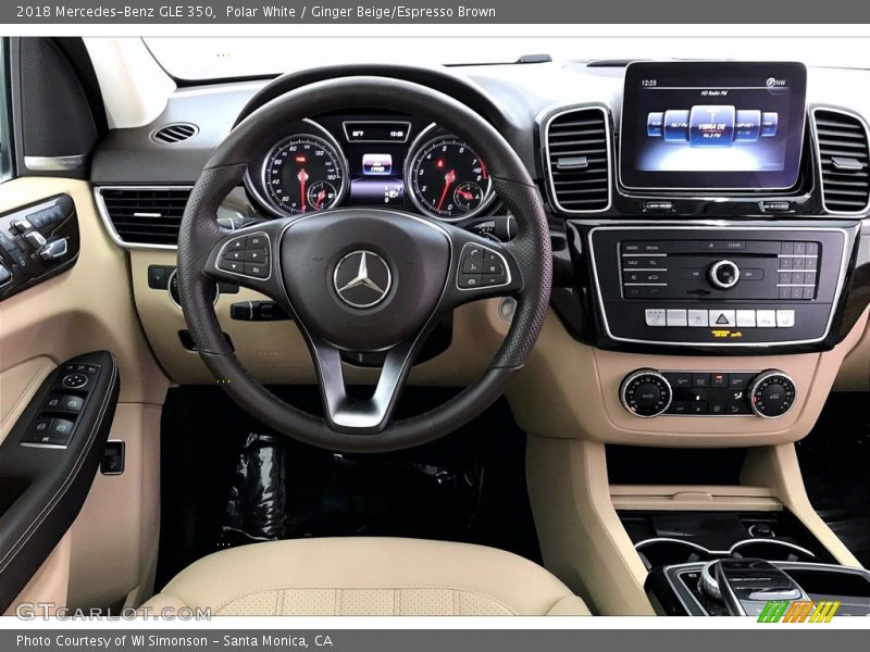 Polar White / Ginger Beige/Espresso Brown 2018 Mercedes-Benz GLE 350