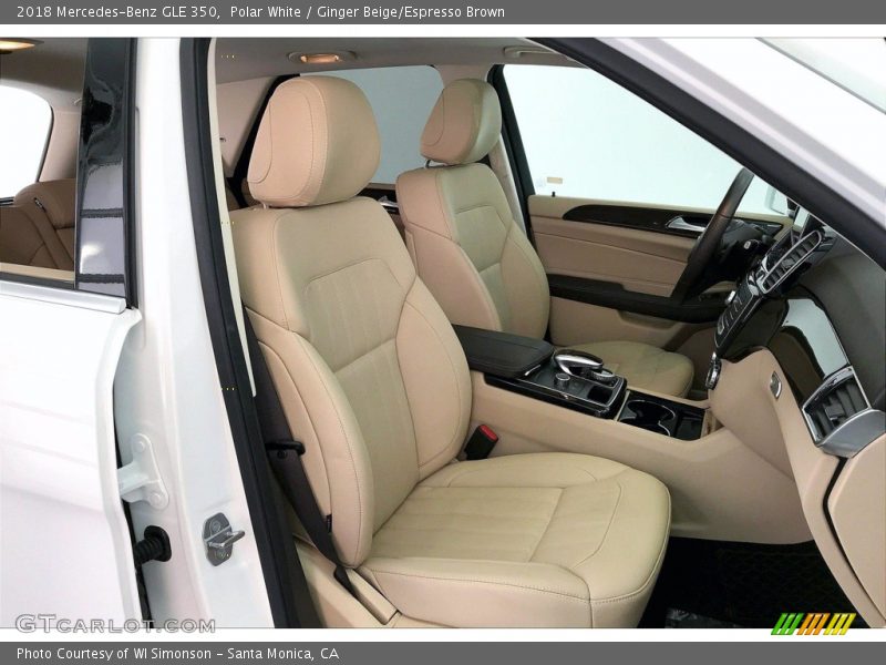 Polar White / Ginger Beige/Espresso Brown 2018 Mercedes-Benz GLE 350