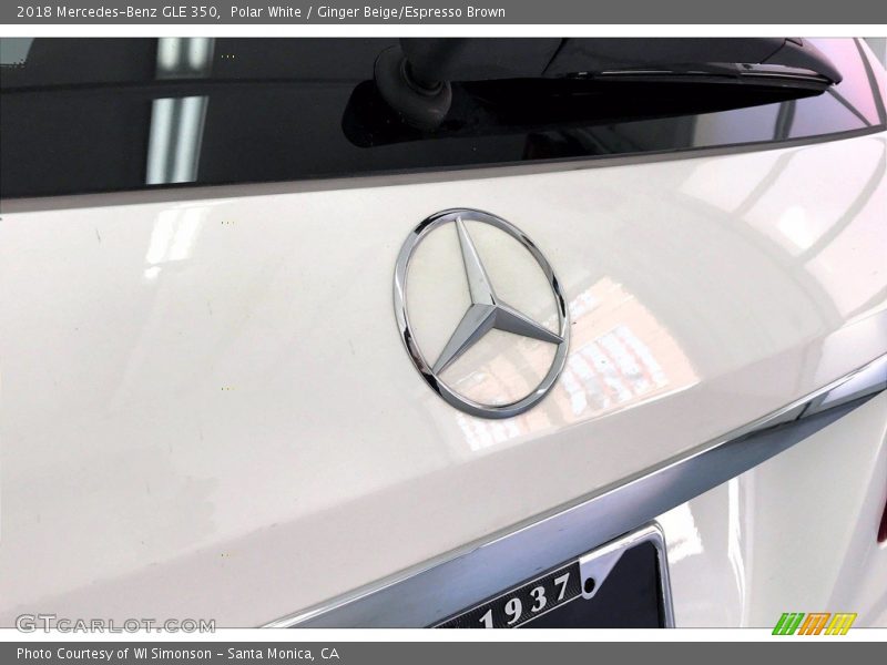 Polar White / Ginger Beige/Espresso Brown 2018 Mercedes-Benz GLE 350