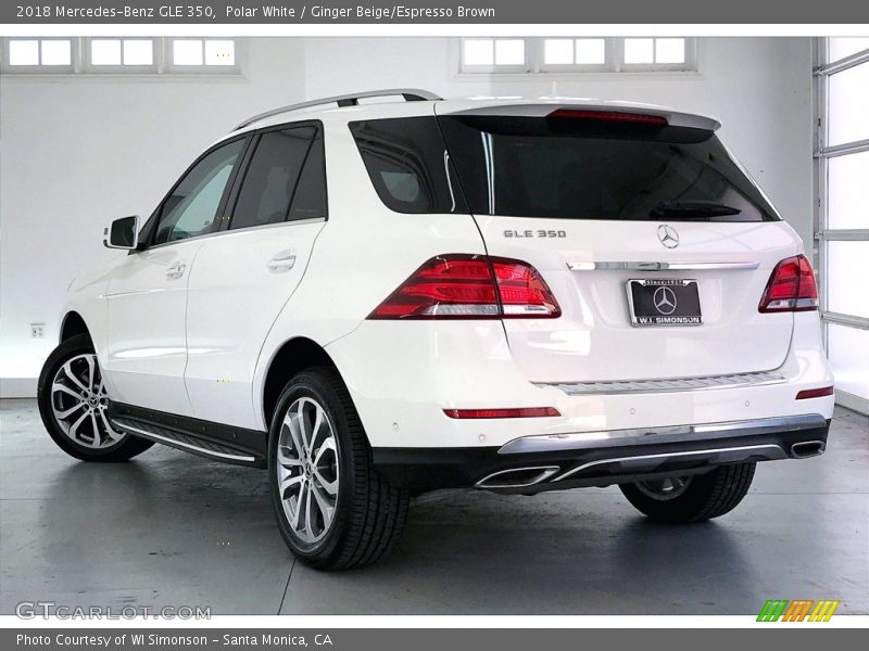 Polar White / Ginger Beige/Espresso Brown 2018 Mercedes-Benz GLE 350