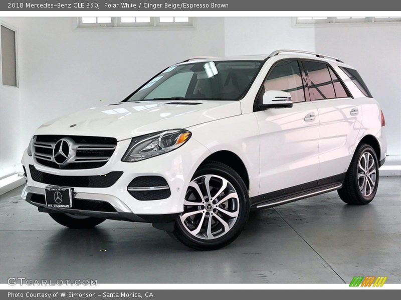 Polar White / Ginger Beige/Espresso Brown 2018 Mercedes-Benz GLE 350
