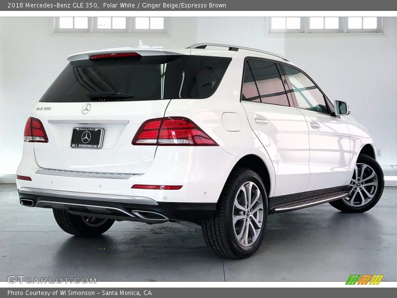 Polar White / Ginger Beige/Espresso Brown 2018 Mercedes-Benz GLE 350