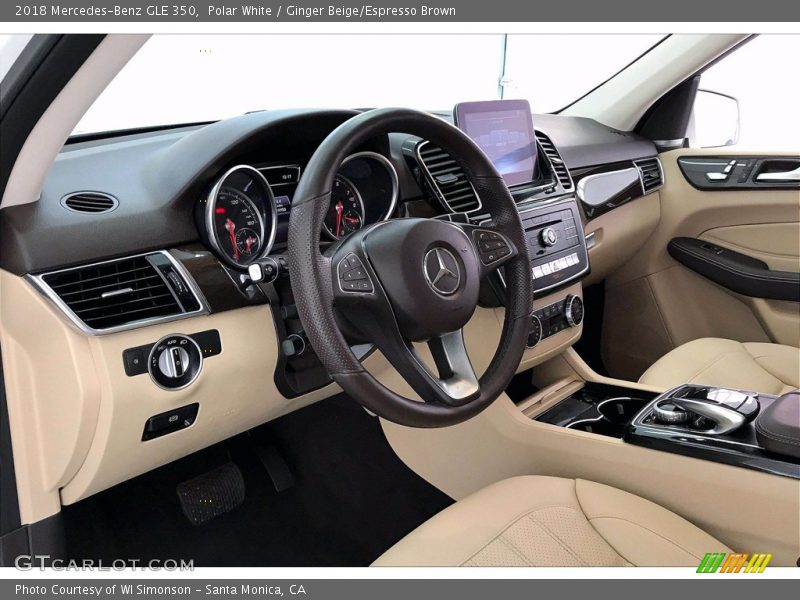 Polar White / Ginger Beige/Espresso Brown 2018 Mercedes-Benz GLE 350