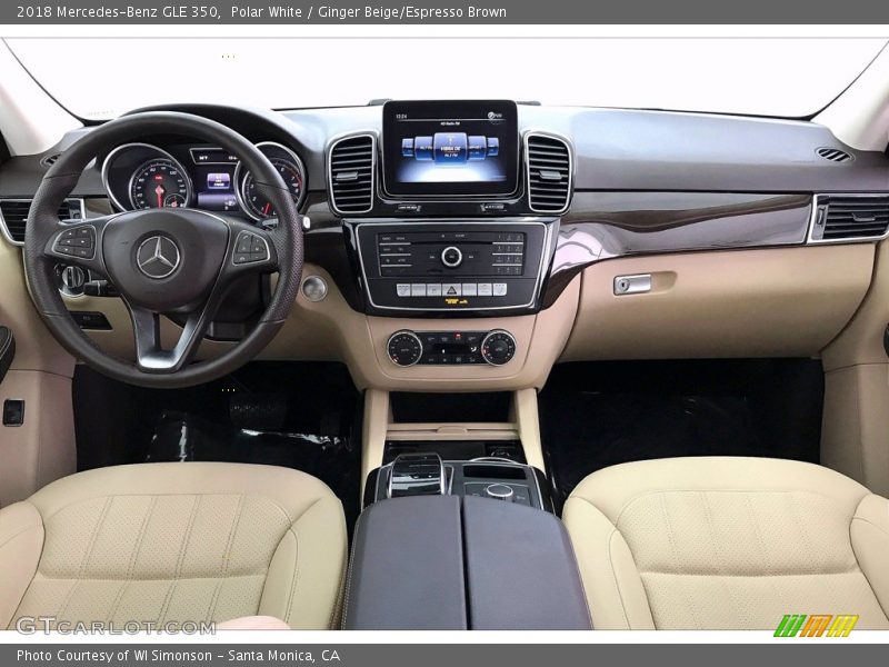 Polar White / Ginger Beige/Espresso Brown 2018 Mercedes-Benz GLE 350