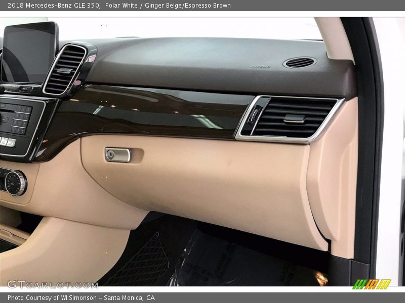 Polar White / Ginger Beige/Espresso Brown 2018 Mercedes-Benz GLE 350