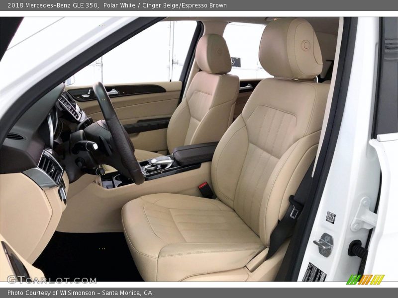 Polar White / Ginger Beige/Espresso Brown 2018 Mercedes-Benz GLE 350