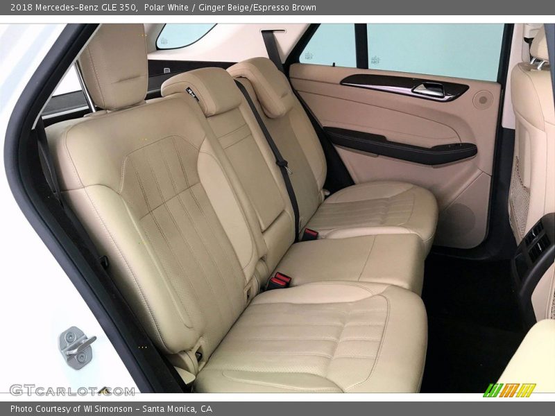 Polar White / Ginger Beige/Espresso Brown 2018 Mercedes-Benz GLE 350