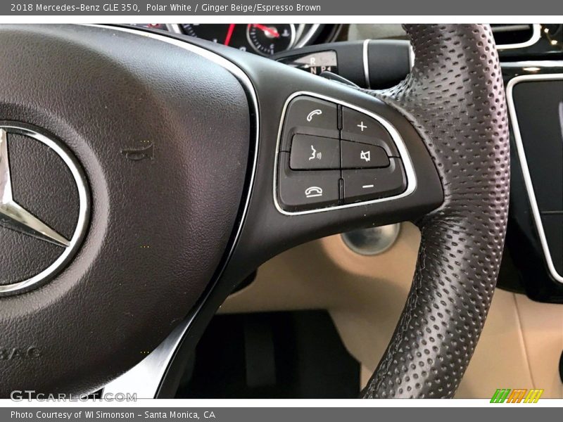 Polar White / Ginger Beige/Espresso Brown 2018 Mercedes-Benz GLE 350