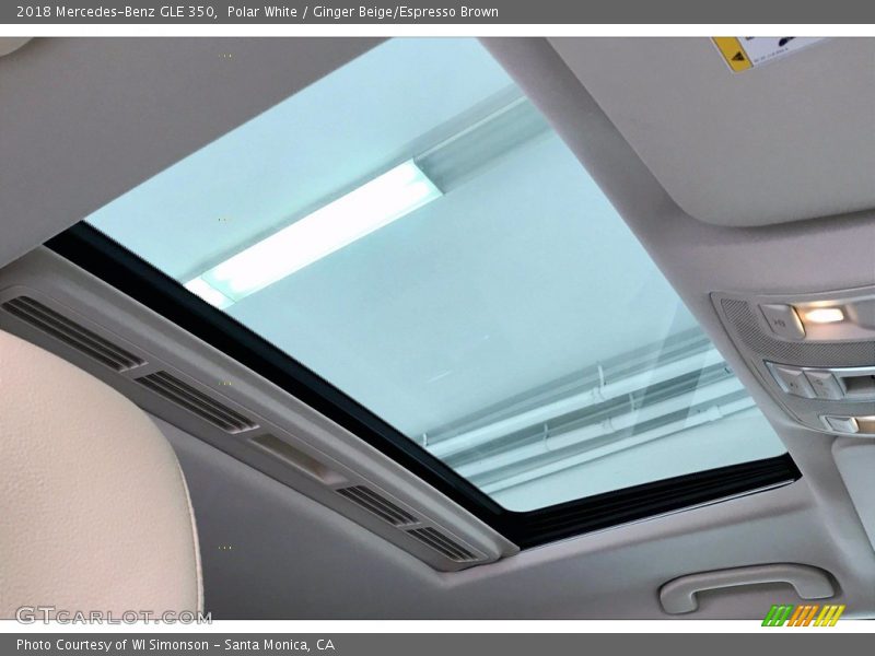 Polar White / Ginger Beige/Espresso Brown 2018 Mercedes-Benz GLE 350