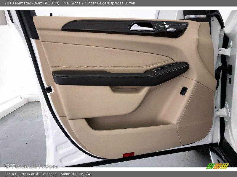 Polar White / Ginger Beige/Espresso Brown 2018 Mercedes-Benz GLE 350