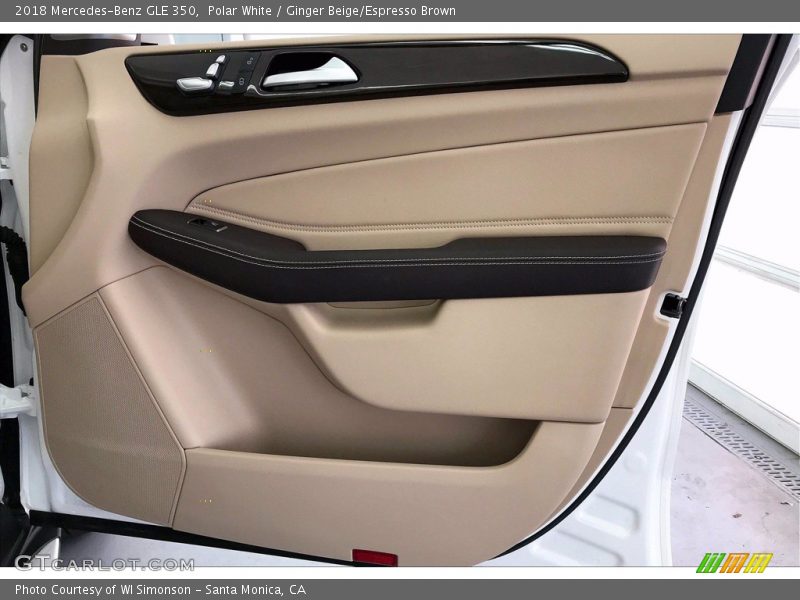 Polar White / Ginger Beige/Espresso Brown 2018 Mercedes-Benz GLE 350