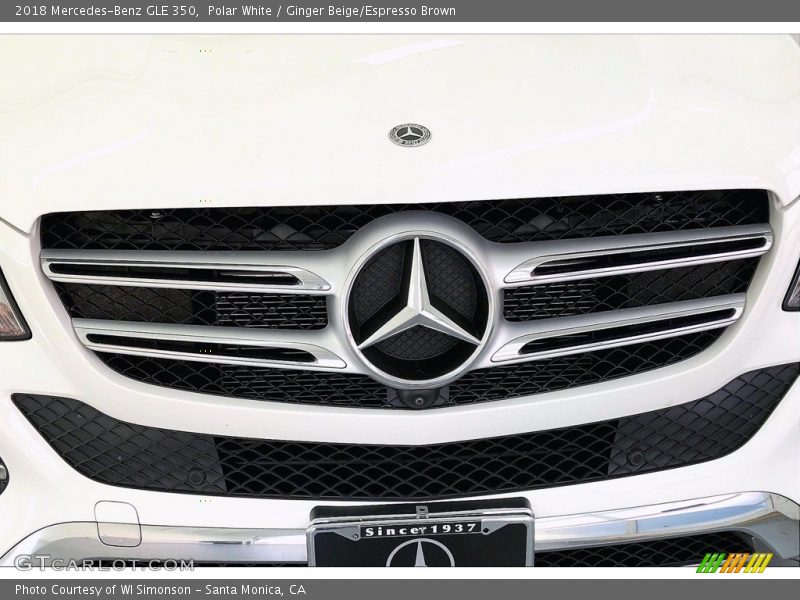 Polar White / Ginger Beige/Espresso Brown 2018 Mercedes-Benz GLE 350