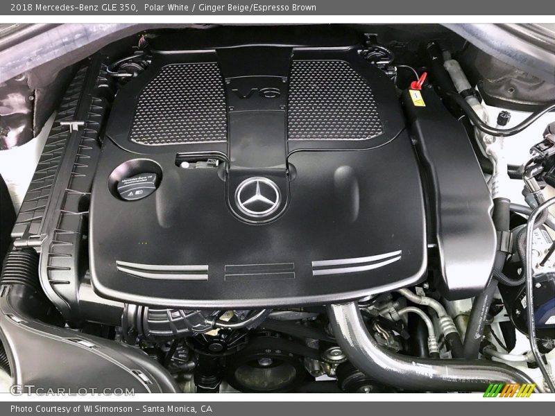 Polar White / Ginger Beige/Espresso Brown 2018 Mercedes-Benz GLE 350