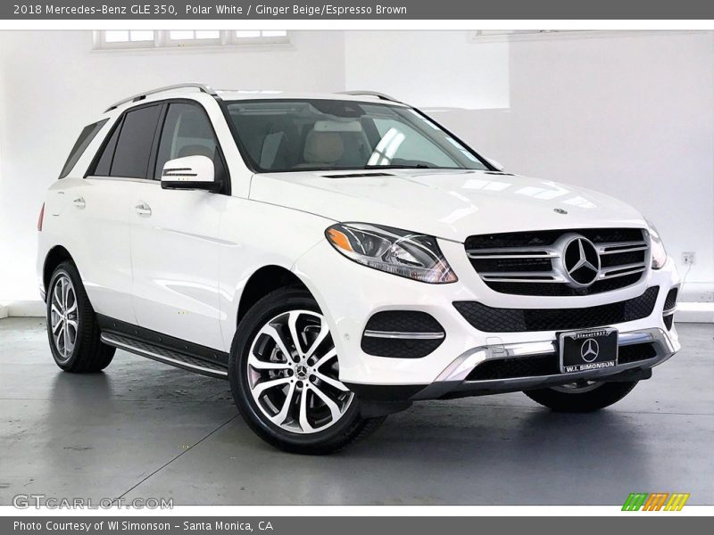 Polar White / Ginger Beige/Espresso Brown 2018 Mercedes-Benz GLE 350