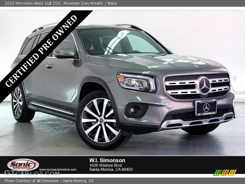 Mountain Grey Metallic / Black 2020 Mercedes-Benz GLB 250