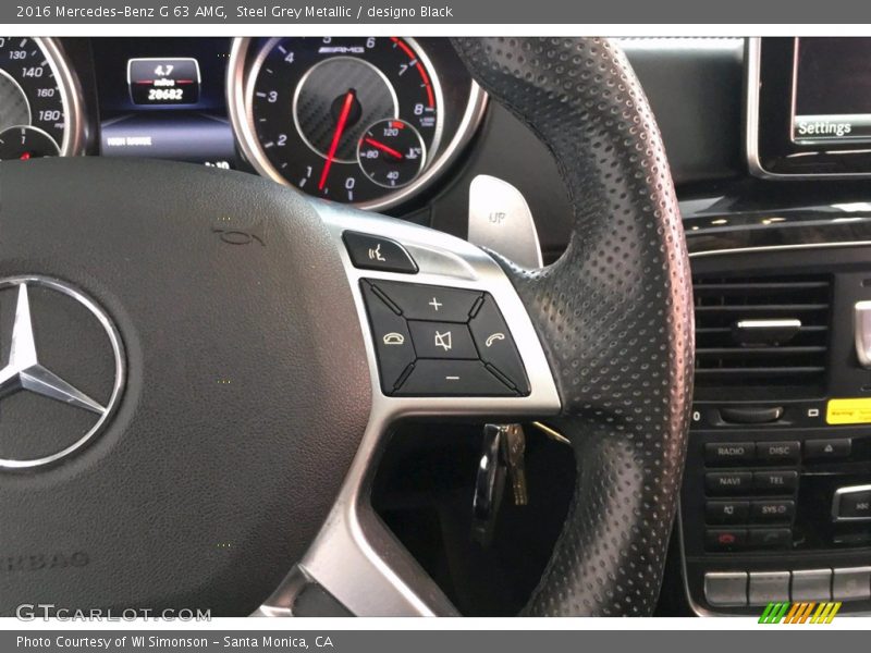 Controls of 2016 G 63 AMG