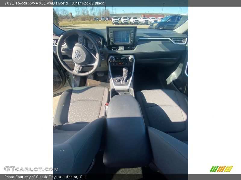 Lunar Rock / Black 2021 Toyota RAV4 XLE AWD Hybrid