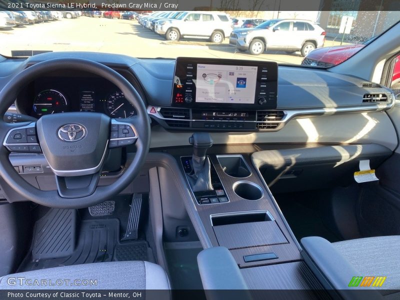 Predawn Gray Mica / Gray 2021 Toyota Sienna LE Hybrid