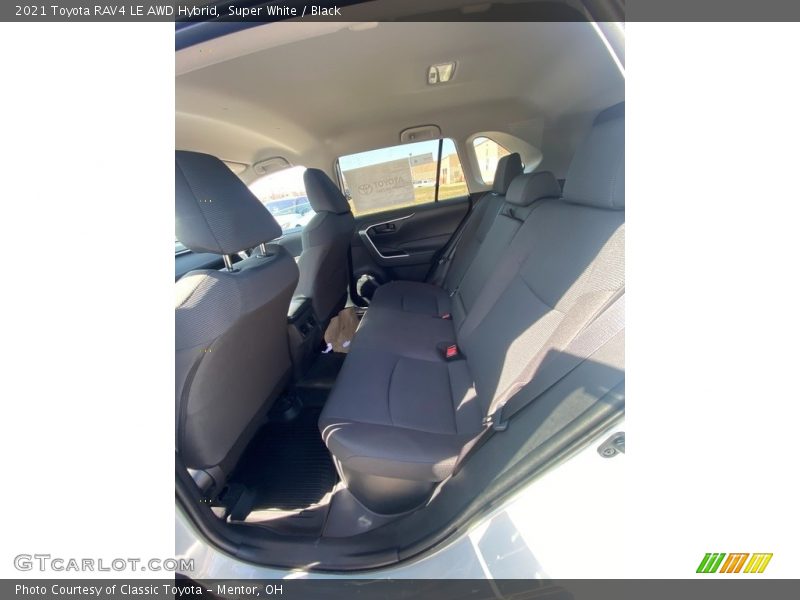 Super White / Black 2021 Toyota RAV4 LE AWD Hybrid