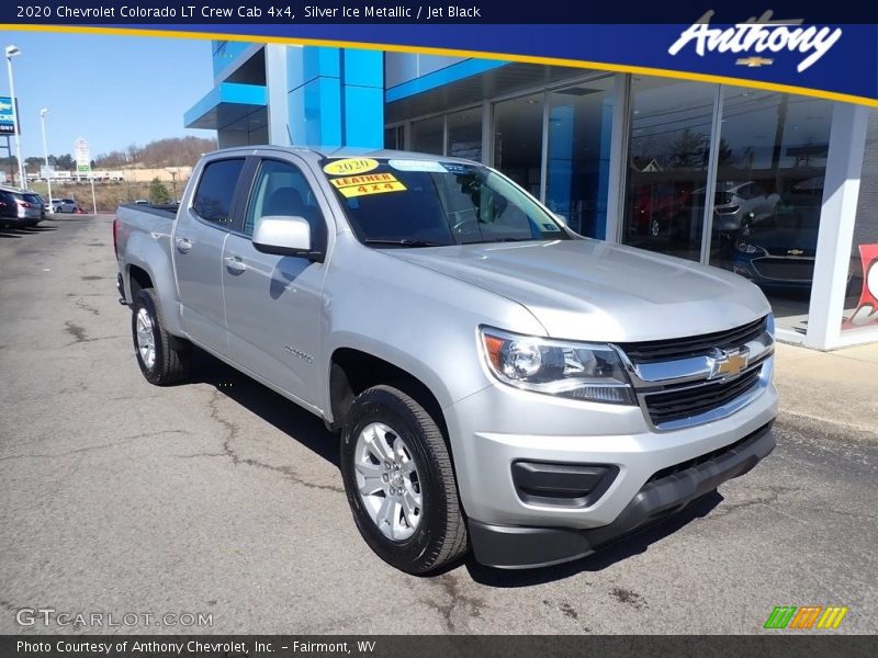 Silver Ice Metallic / Jet Black 2020 Chevrolet Colorado LT Crew Cab 4x4
