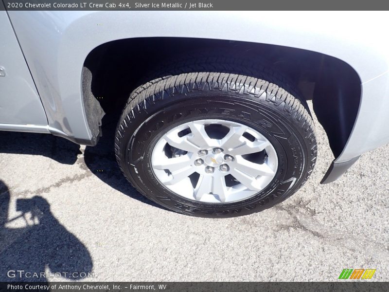 Silver Ice Metallic / Jet Black 2020 Chevrolet Colorado LT Crew Cab 4x4
