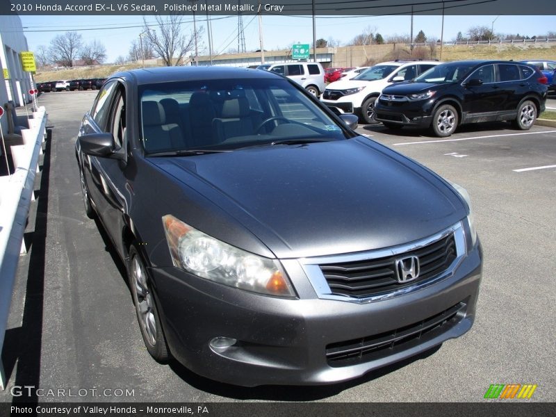 Polished Metal Metallic / Gray 2010 Honda Accord EX-L V6 Sedan