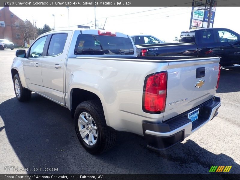 Silver Ice Metallic / Jet Black 2020 Chevrolet Colorado LT Crew Cab 4x4