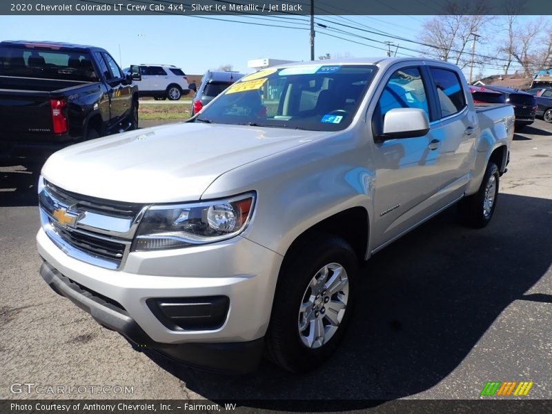Silver Ice Metallic / Jet Black 2020 Chevrolet Colorado LT Crew Cab 4x4