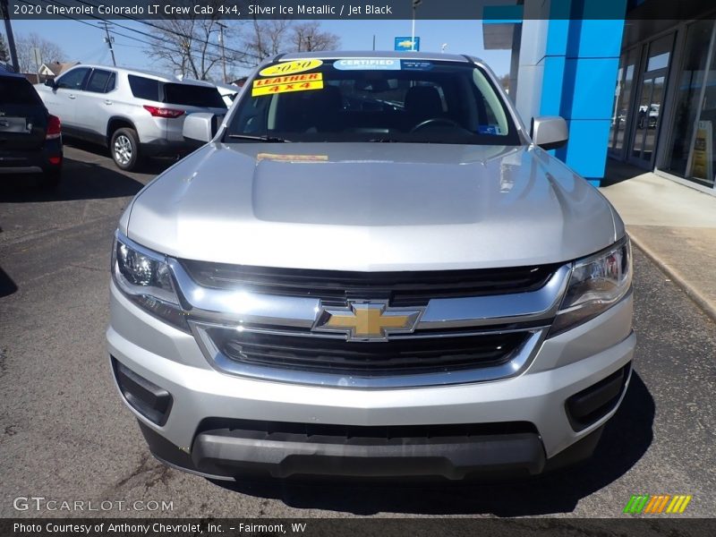 Silver Ice Metallic / Jet Black 2020 Chevrolet Colorado LT Crew Cab 4x4