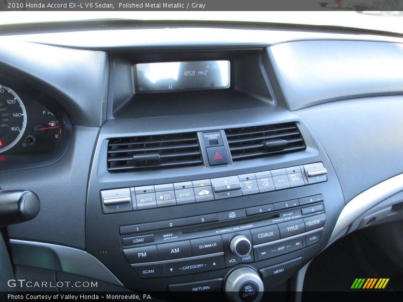 Polished Metal Metallic / Gray 2010 Honda Accord EX-L V6 Sedan