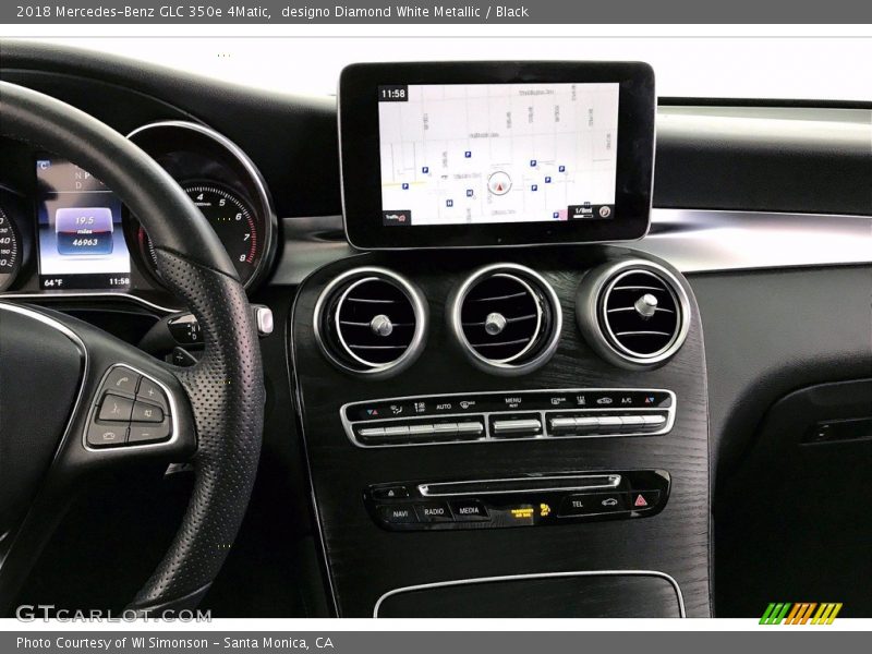 Controls of 2018 GLC 350e 4Matic