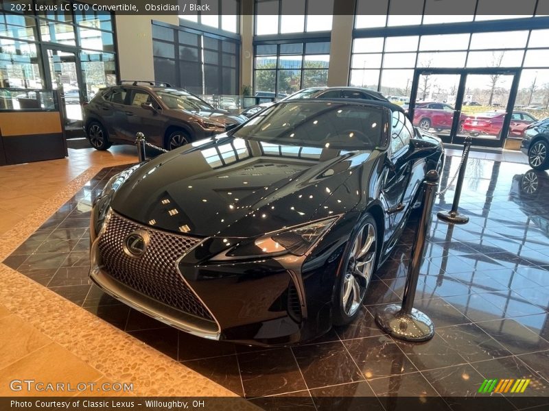Front 3/4 View of 2021 LC 500 Convertible