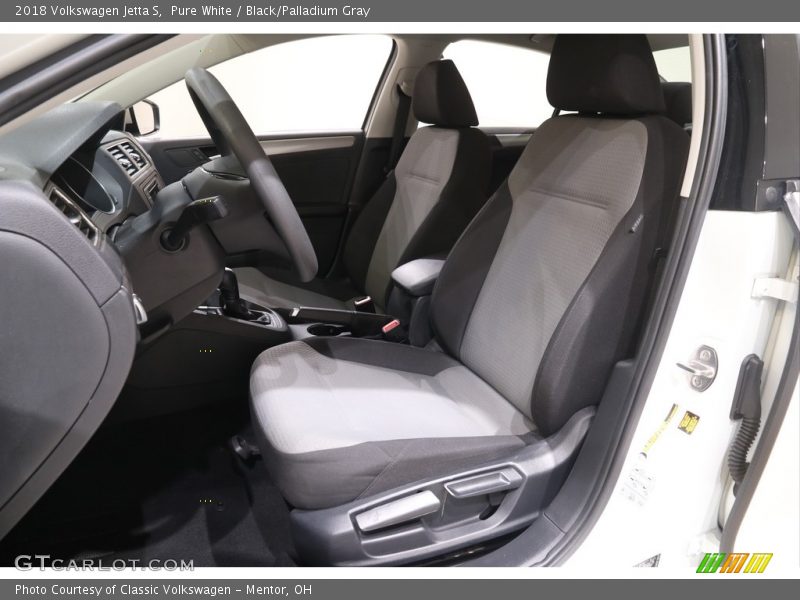 Pure White / Black/Palladium Gray 2018 Volkswagen Jetta S