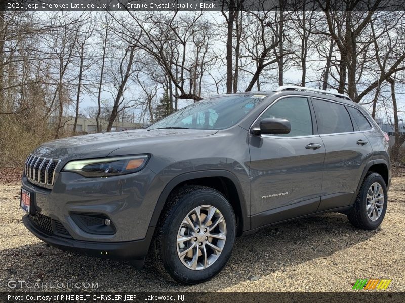 Granite Crystal Metallic / Black 2021 Jeep Cherokee Latitude Lux 4x4