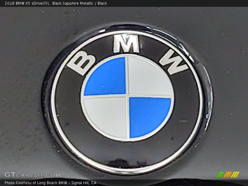 Black Sapphire Metallic / Black 2018 BMW X5 sDrive35i