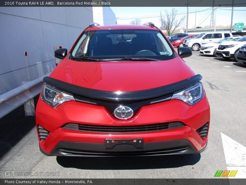 Barcelona Red Metallic / Black 2016 Toyota RAV4 LE AWD