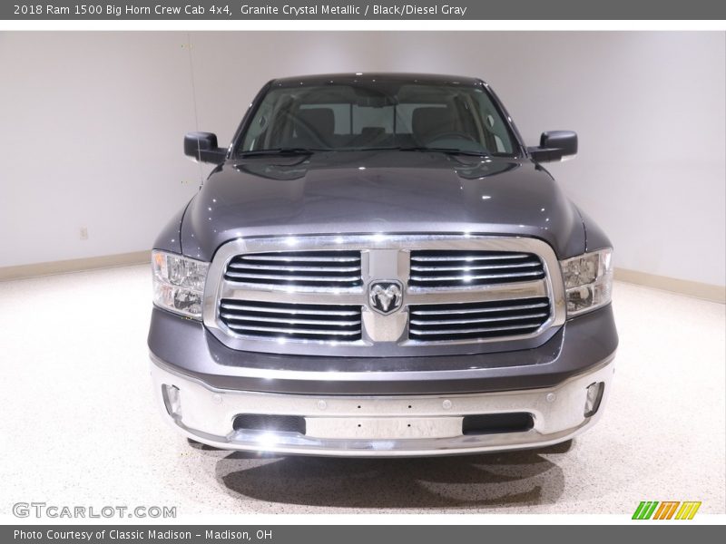 Granite Crystal Metallic / Black/Diesel Gray 2018 Ram 1500 Big Horn Crew Cab 4x4