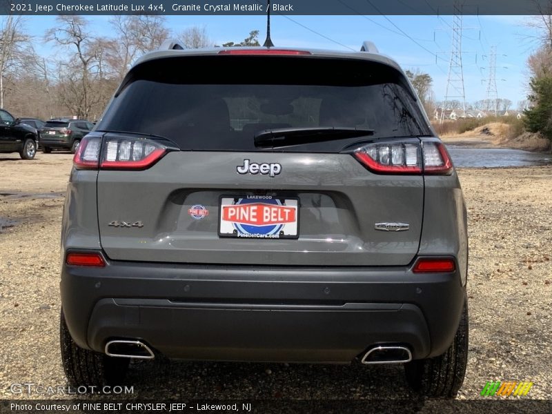 Granite Crystal Metallic / Black 2021 Jeep Cherokee Latitude Lux 4x4