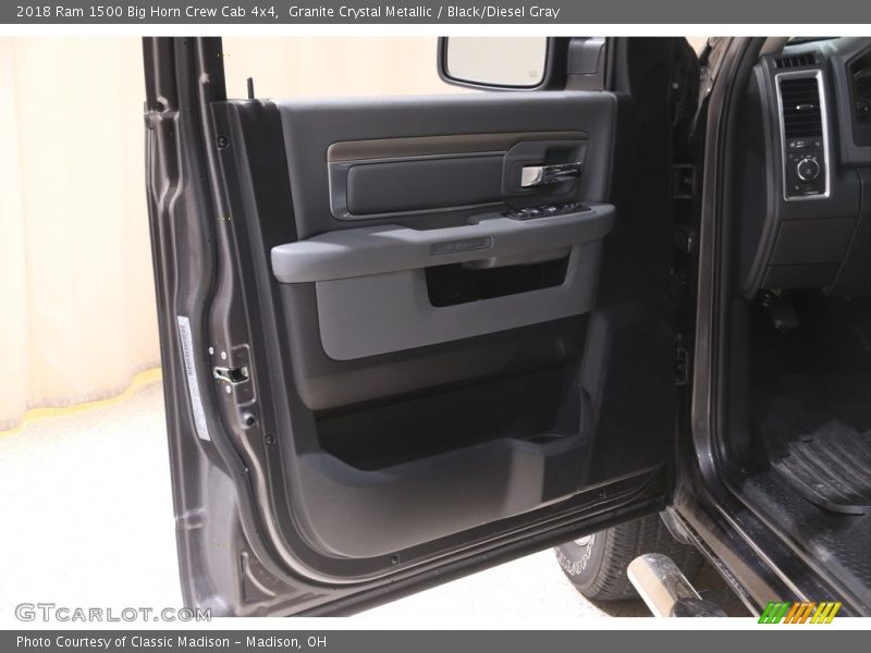 Granite Crystal Metallic / Black/Diesel Gray 2018 Ram 1500 Big Horn Crew Cab 4x4