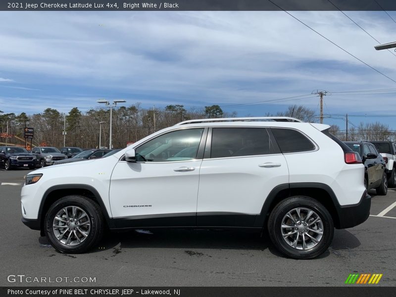 Bright White / Black 2021 Jeep Cherokee Latitude Lux 4x4