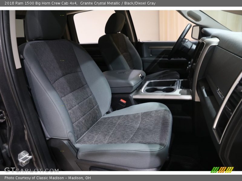 Granite Crystal Metallic / Black/Diesel Gray 2018 Ram 1500 Big Horn Crew Cab 4x4