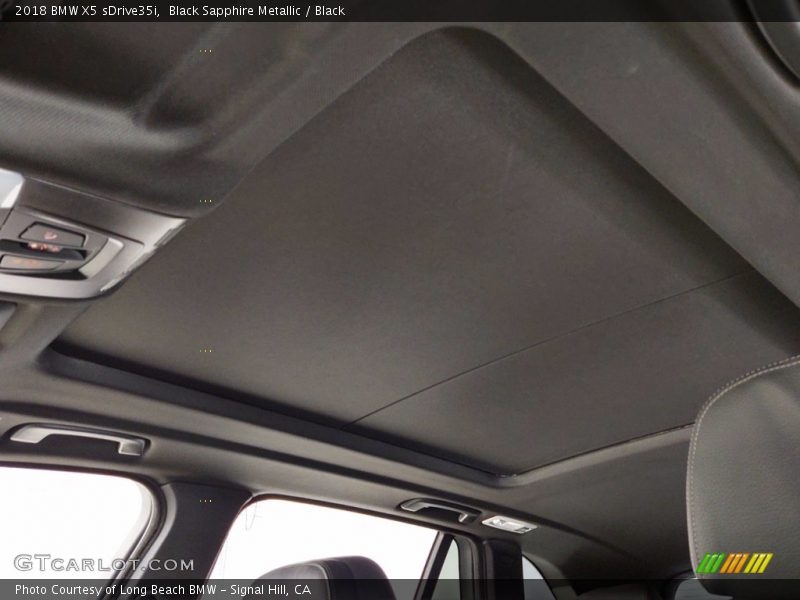 Black Sapphire Metallic / Black 2018 BMW X5 sDrive35i