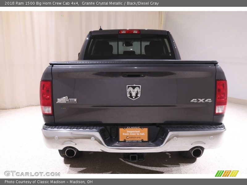 Granite Crystal Metallic / Black/Diesel Gray 2018 Ram 1500 Big Horn Crew Cab 4x4