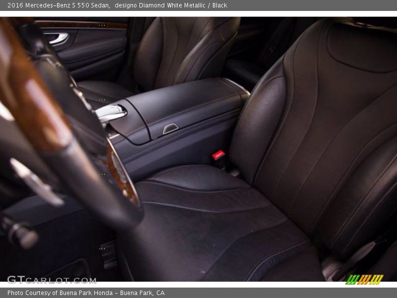 designo Diamond White Metallic / Black 2016 Mercedes-Benz S 550 Sedan